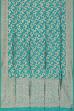 Image of Banarasi Silk Sea Green Saree