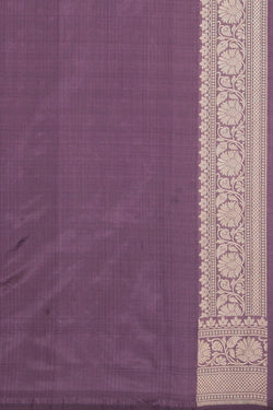 Image of Banarasi Silk Lavender-Purple Saree