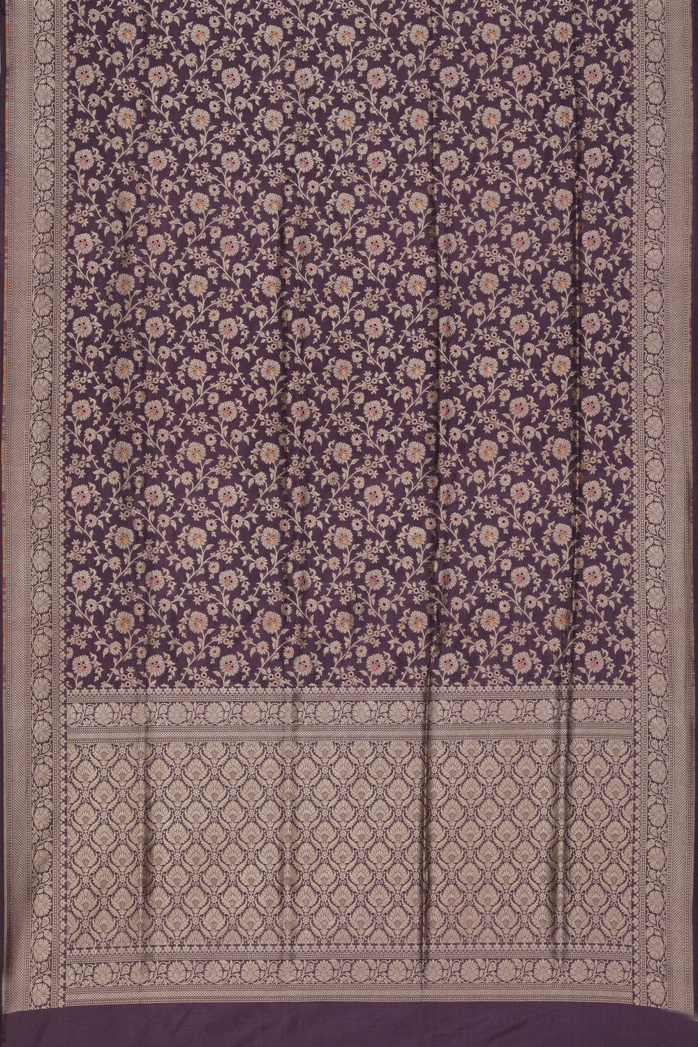 Banarasi Silk Lavender-Purple Saree