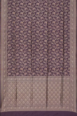 Image of Banarasi Silk Lavender-Purple Saree