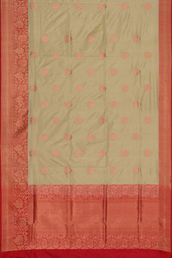 Image of Banarasi Silk Sage Green Saree