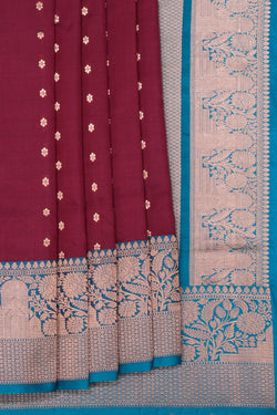 Image of Banarasi Silk Violet Saree