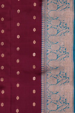 Image of Banarasi Silk Violet Saree