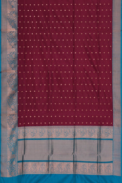 Image of Banarasi Silk Violet Saree