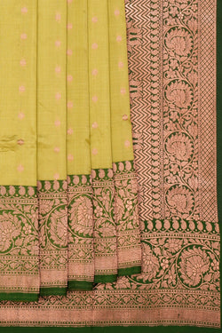 Image of Banarasi Silk Spring Green Saree