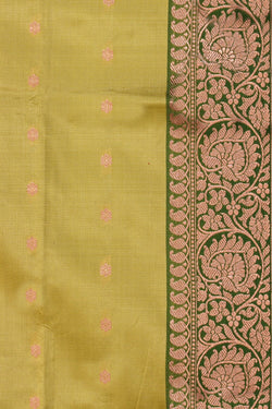 Image of Banarasi Silk Spring Green Saree