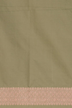 Image of Banarasi Silk Brocade Green Saree