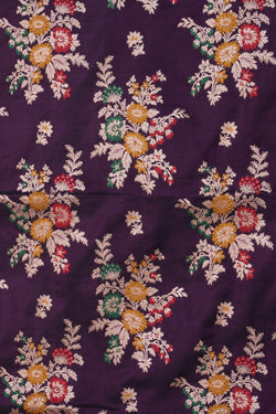 Image of Banarasi Silk Violet Saree