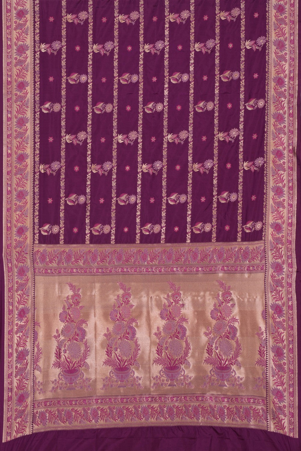 Banarasi Silk Violet Saree