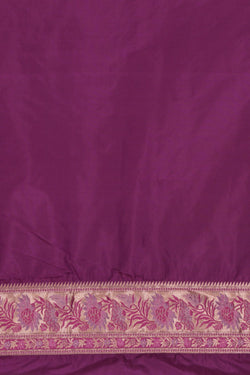 Image of Banarasi Silk Violet Saree