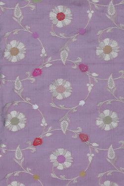 Image of Banarasi Silk Lavender Purple Saree