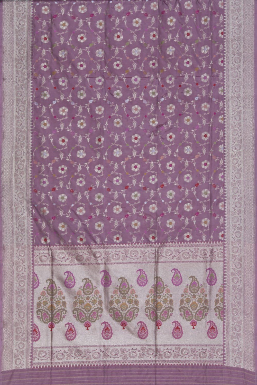 Banarasi Silk Lavender Purple Saree