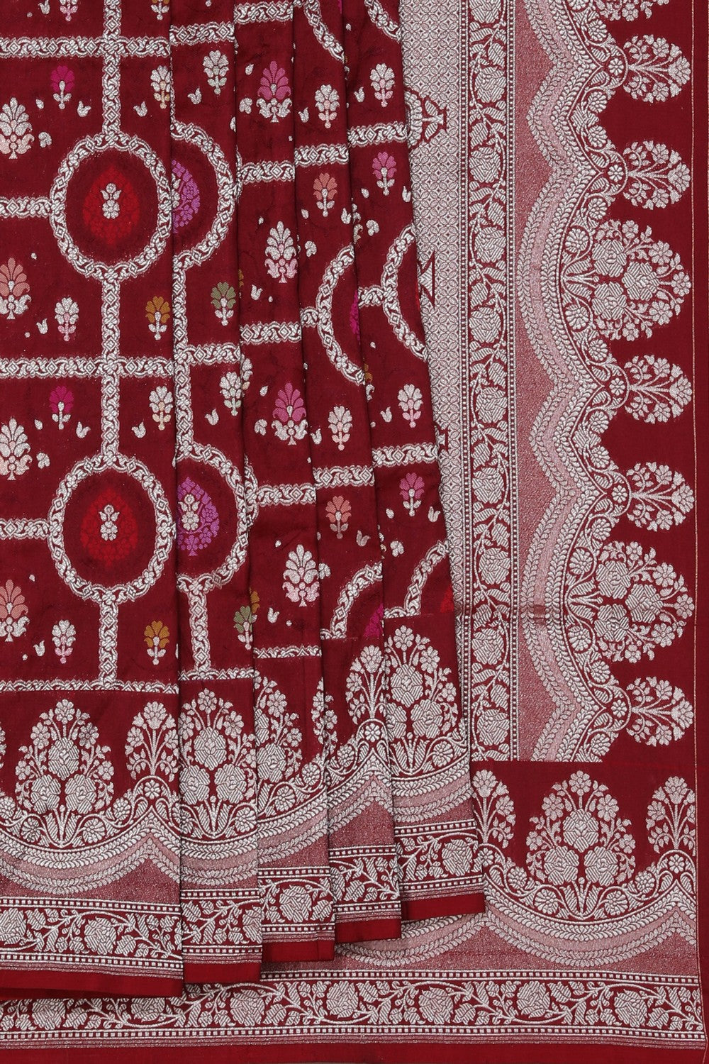 Banarasi Silk Maroon Saree