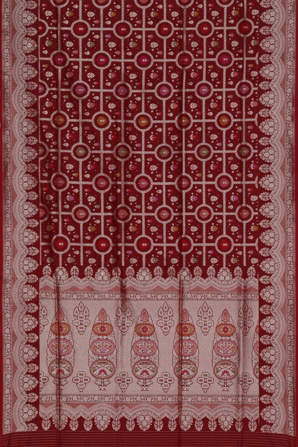 Banarasi Silk Maroon Saree