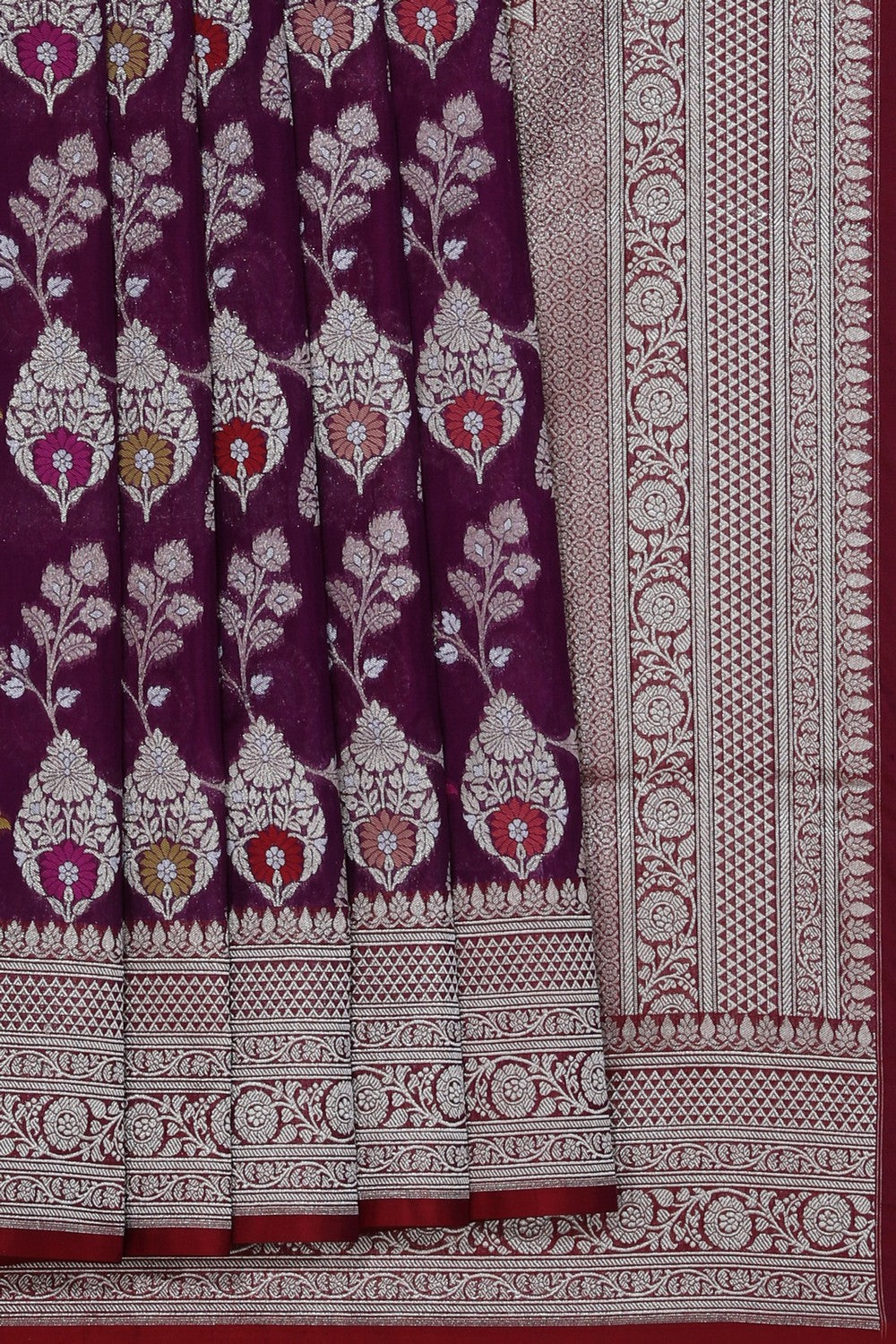 Banarasi Silk Purple Saree