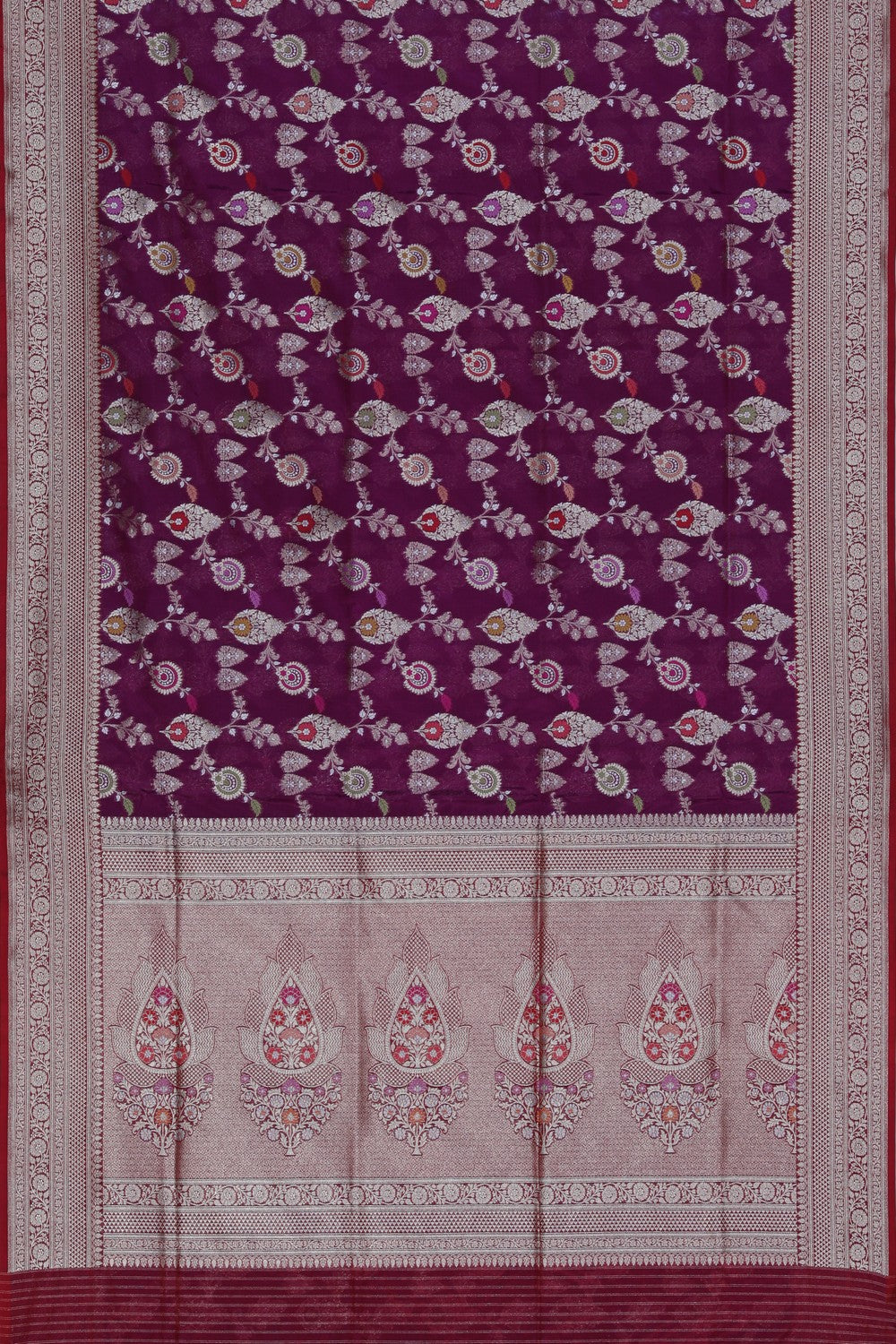 Banarasi Silk Purple Saree