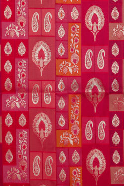 Image of Banarasi Silk Pink Saree