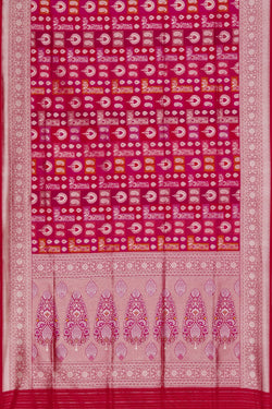 Image of Banarasi Silk Pink Saree