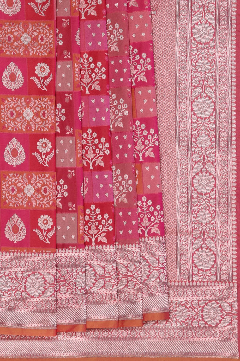 Image of Banarasi Silk Pink Saree
