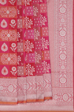 Image of Banarasi Silk Pink Saree