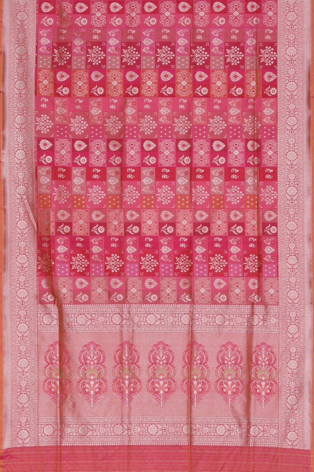 Image of Banarasi Silk Pink Saree