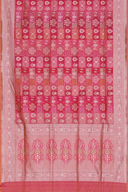 Image of Banarasi Silk Pink Saree