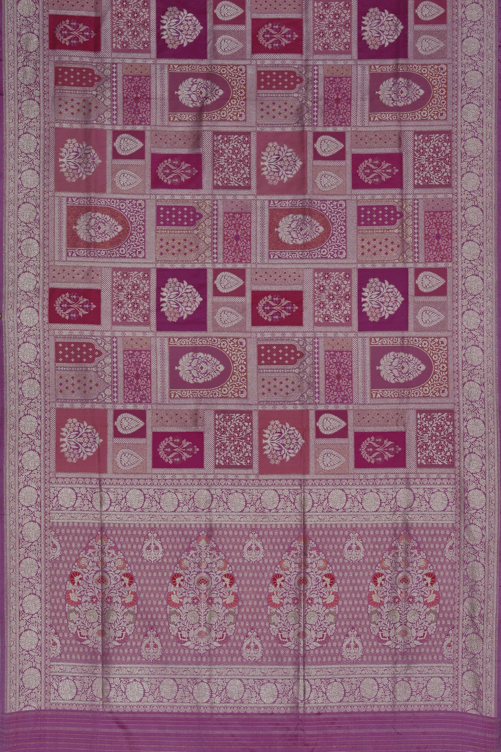 Banarasi Silk Lavender-Pink Saree