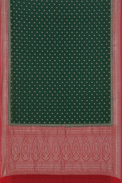 Image of Banarasi Georgette Green Saree