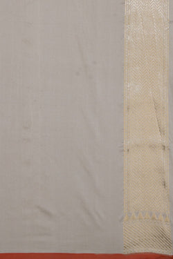 Image of Banarasi Silk Off-White Saree