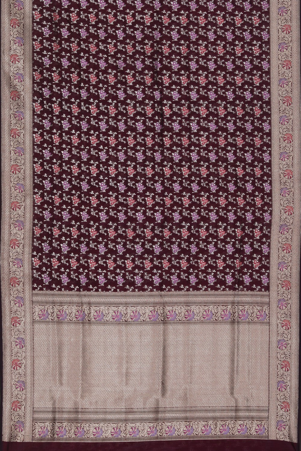 Banarasi Silk Maroon Saree