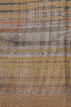 Image of Bhagalpur Tussar Embroidery Saree