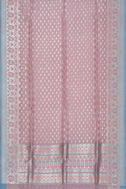 Image of Kora Silk Onion-Pink Saree