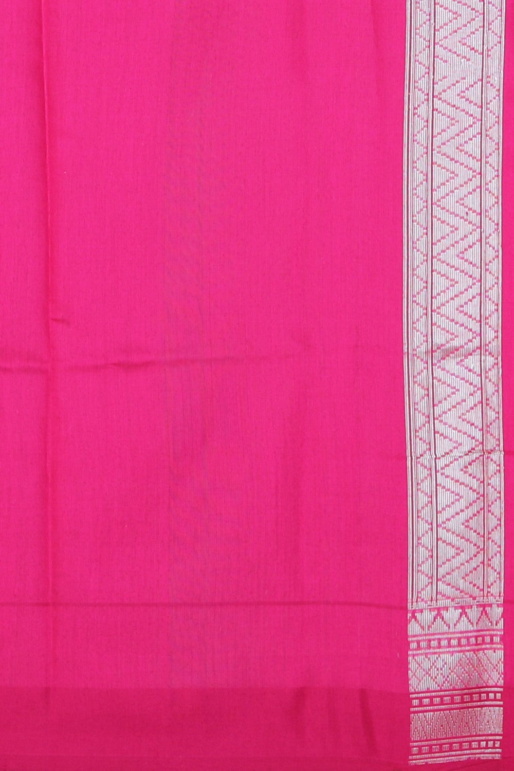 Kora Silk Fuchsia-Pink Saree