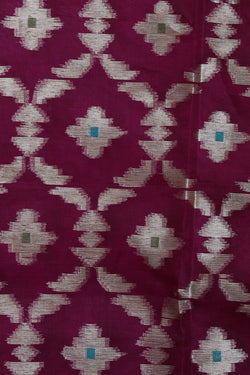 Image of Kora Silk Purple Saree