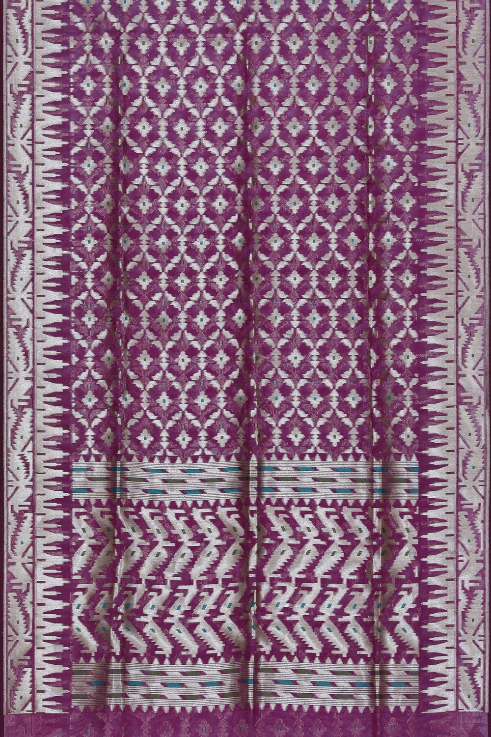 Kora Silk Purple Saree