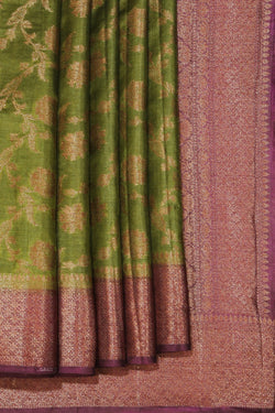 Image of Kosa Silk Handloom Banarasi Saree