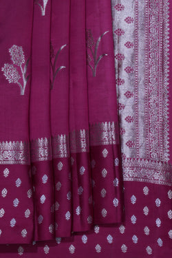 Image of Banarasi Silk Pink Saree