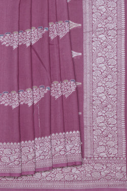 Image of Pure Tussar Silk Handloom Banarasi Saree