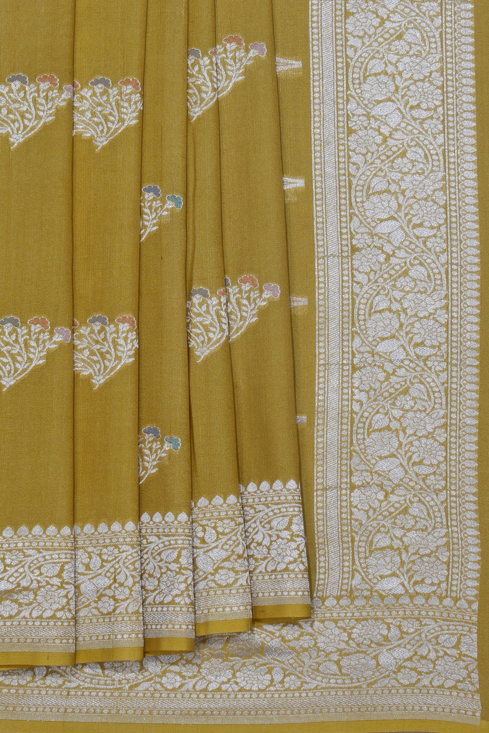 Pure Tussar Silk Handloom Banarasi Saree