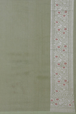 Image of Pure Tussar Silk Handloom Banarasi Saree