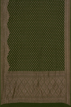 Image of Banarasi Georgette Green Saree