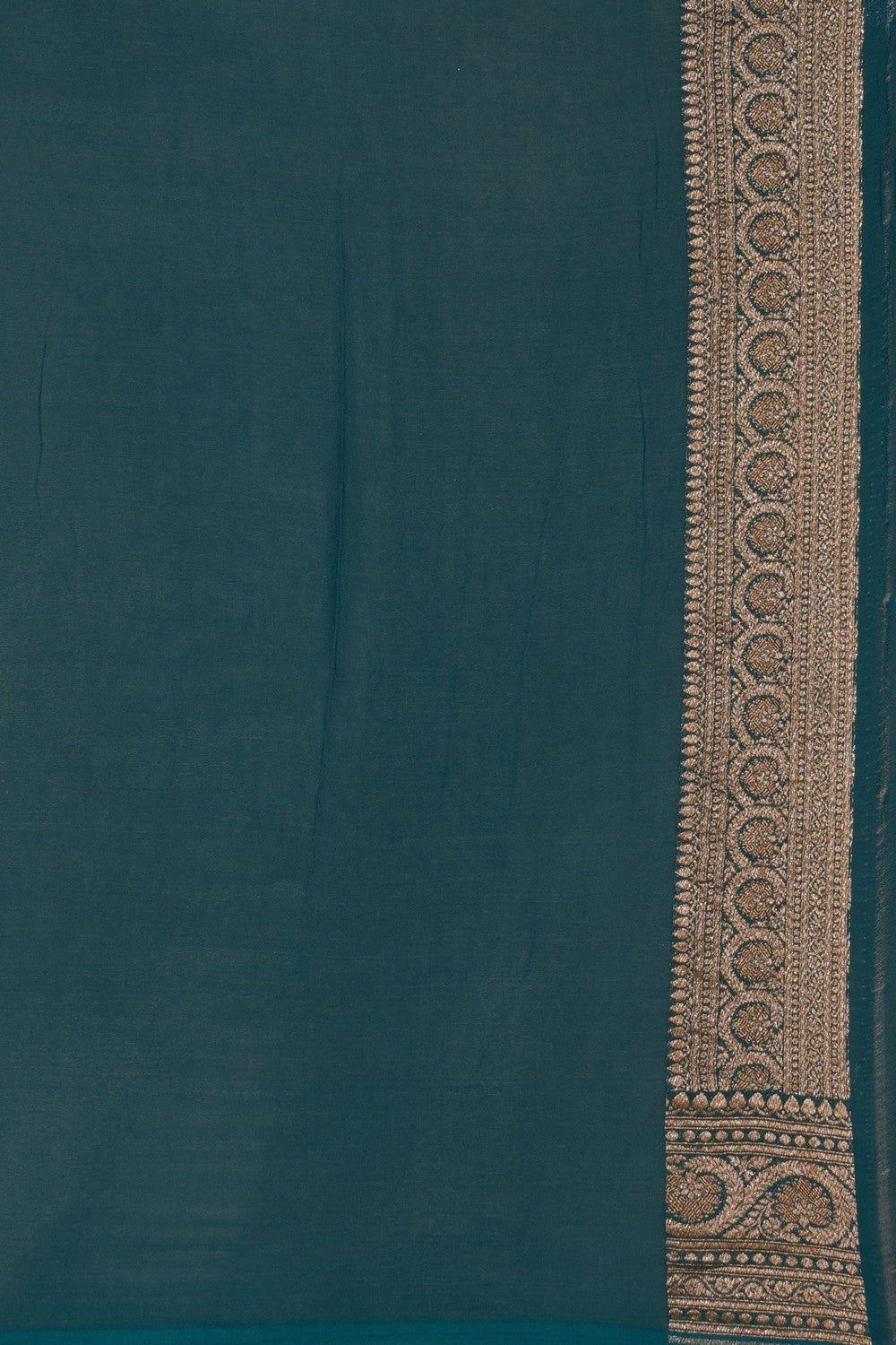 Banarasi Georgette Teal Blue Saree