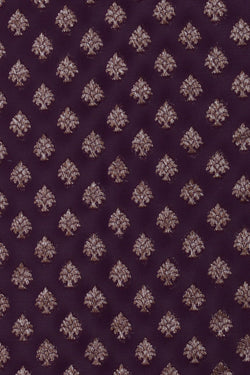 Image of Banarasi Georgette Violet Saree