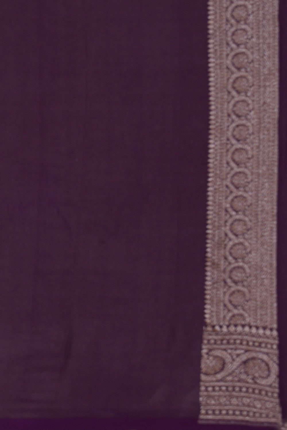 Banarasi Georgette Violet Saree