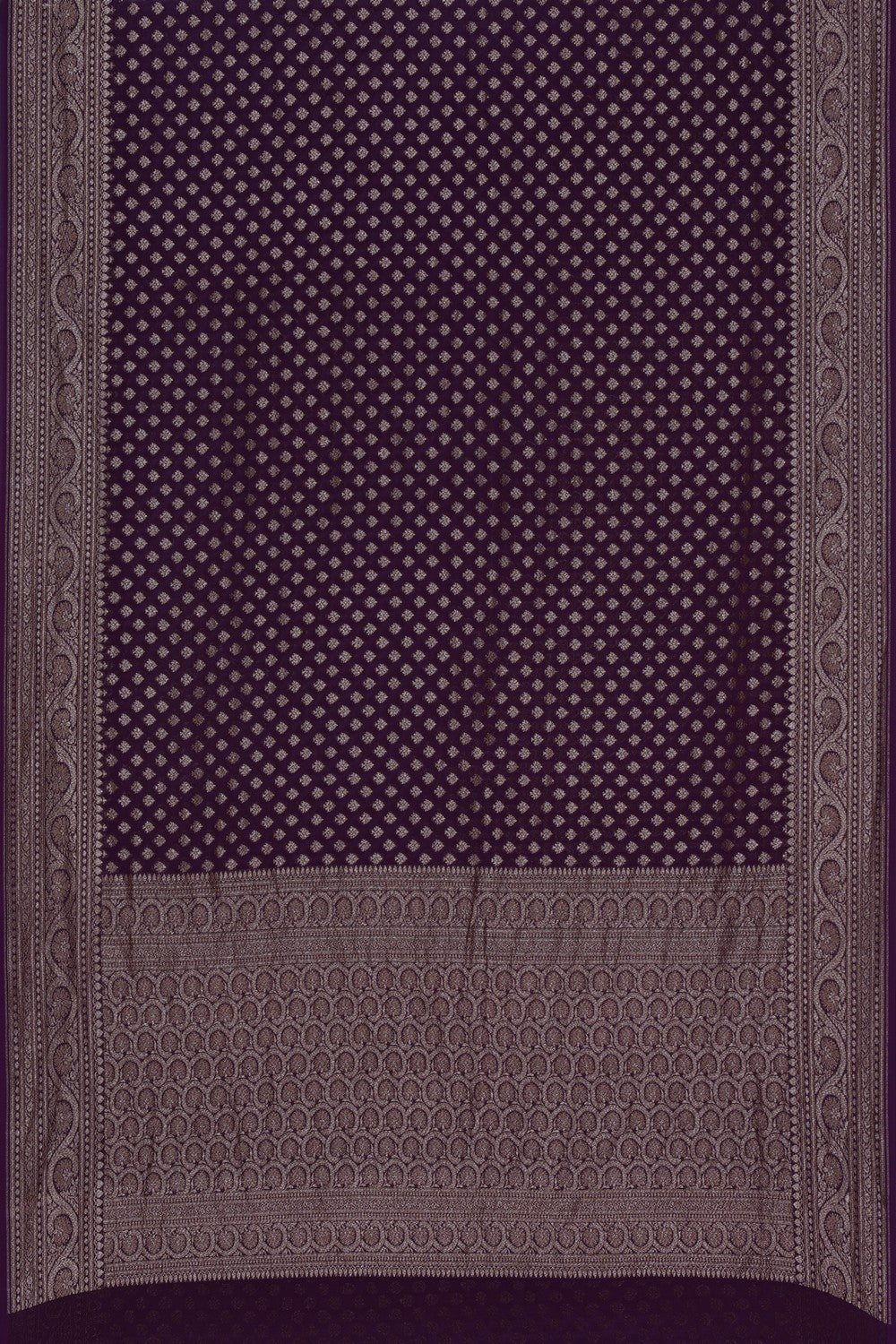 Banarasi Georgette Violet Saree