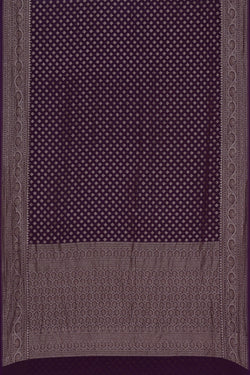 Image of Banarasi Georgette Violet Saree