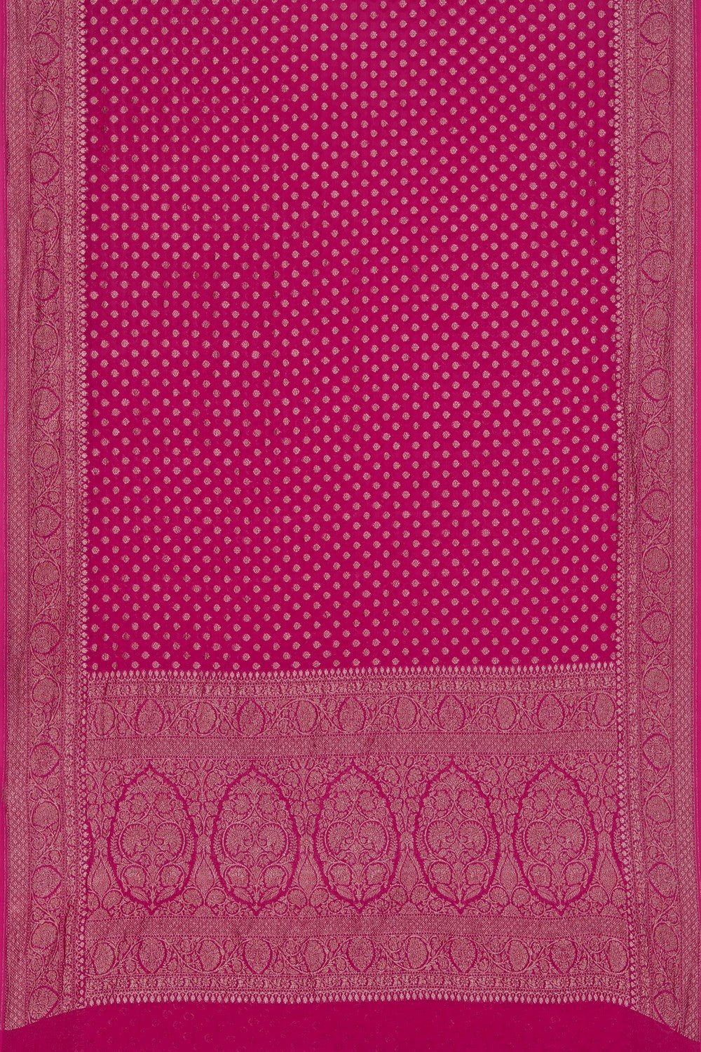 Banarasi Georgette Pink Saree