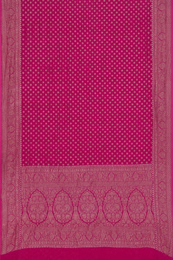 Image of Banarasi Georgette Pink Saree