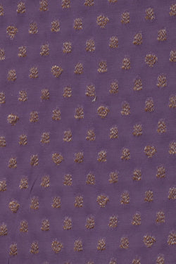 Image of Banarasi Georgette Purple Saree