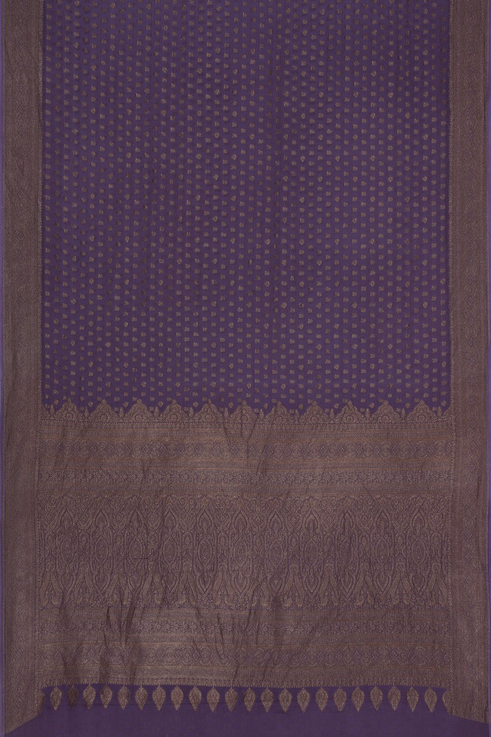 Banarasi Georgette Purple Saree